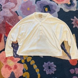 NWOT Chaser Baggy White Long Sleeve T-shirt